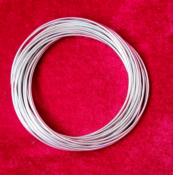 Silpada 21 Ring Bangle Salute Interlocking Rings 925, 98.grams - Picture 9 of 11